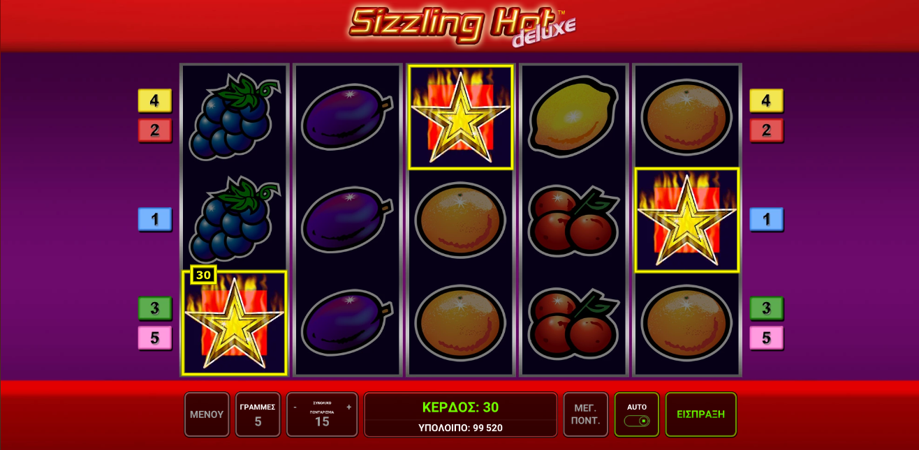 Προεπισκόπηση του Sizzling Hot Deluxe slot #3